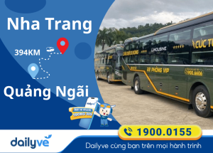 Vé xe từ Nha Trang đi Quảng Ngãi