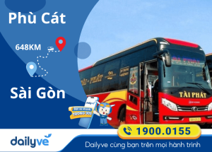 Vé xe từ Phù Cát đi Sài Gòn