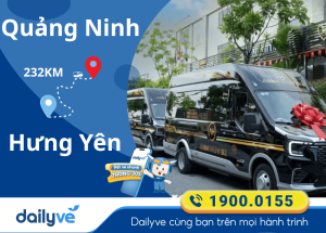 Vé xe từ Quảng Ninh đi Hưng Yên