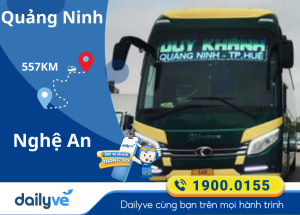 Vé xe từ Quảng Ninh đi Nghệ An