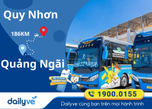 Vé xe từ Quy Nhơn đi Quảng Ngãi