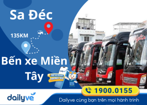 Vé xe từ Sa Đéc đi Bến xe Miền Tây