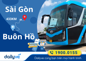 Vé xe từ Sài Gòn đi Buôn Hồ