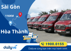 Vé xe từ Sài Gòn đi Hòa Thành