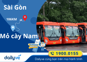 Vé xe từ Sài Gòn đi Mỏ cày Nam