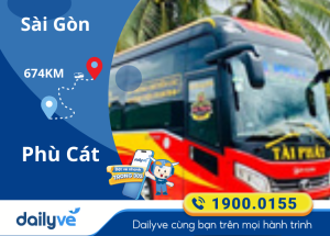 Vé xe Sài Gòn đi Phù cát