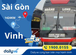Vé xe từ Sài Gòn đi Vinh