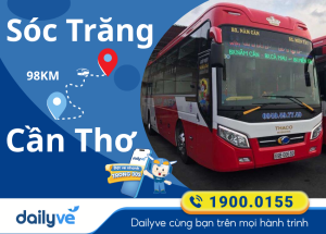 Vé xe từ Sóc Trăng đi Cần Thơ