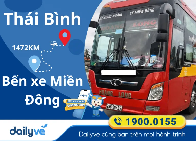 Vé xe từ Thái Bình đi Bến xe Miền Đông