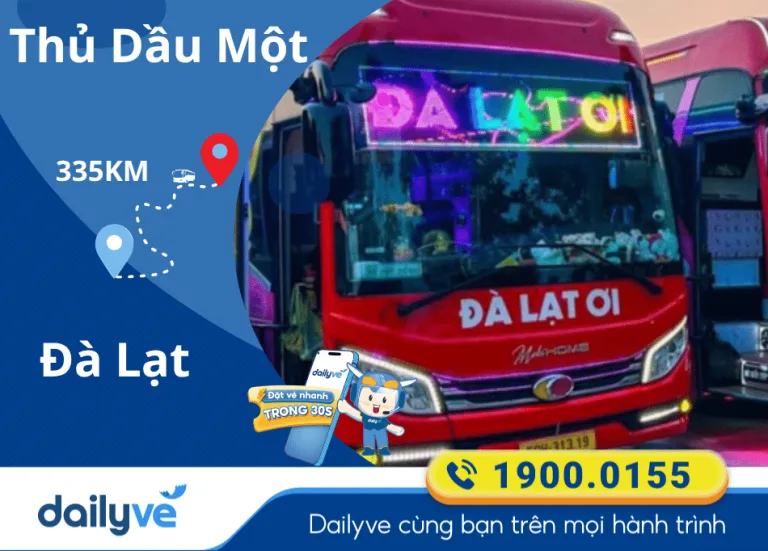 Vé xe từ Thủ dầu Một đi Đà Lạt