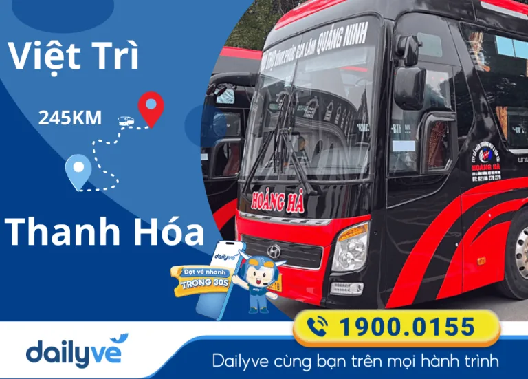 Vé xe từ Việt Trì đi Thanh Hóa