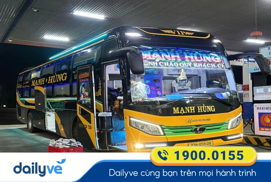 Nhà xe Mạnh Hùng từ Đồng Nai đi Hàm Tân