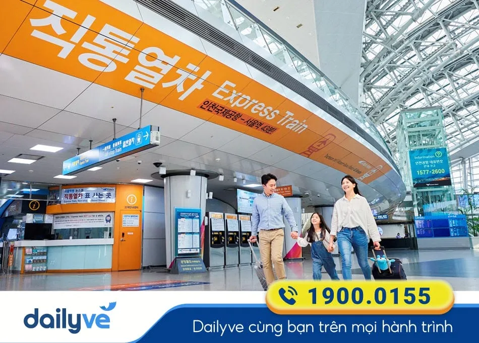 Cách di chuyển từ Sân bay Incheon đến Trung tâm Seoul