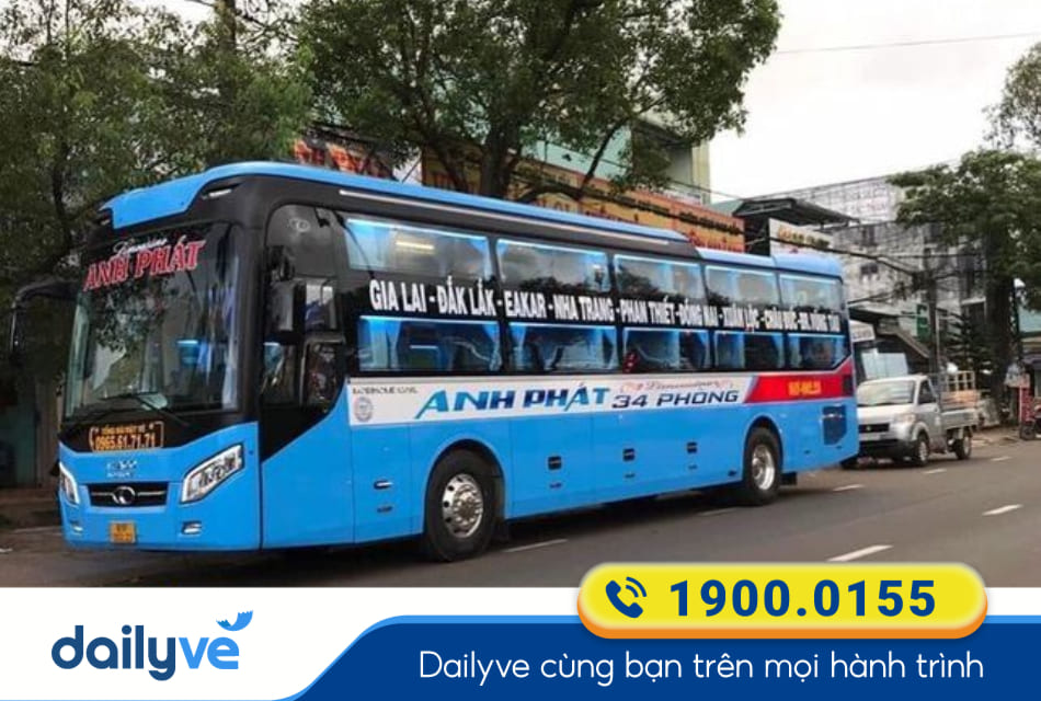 Nhà xe Anh Phát từ Pleiku đi Tuy Hòa