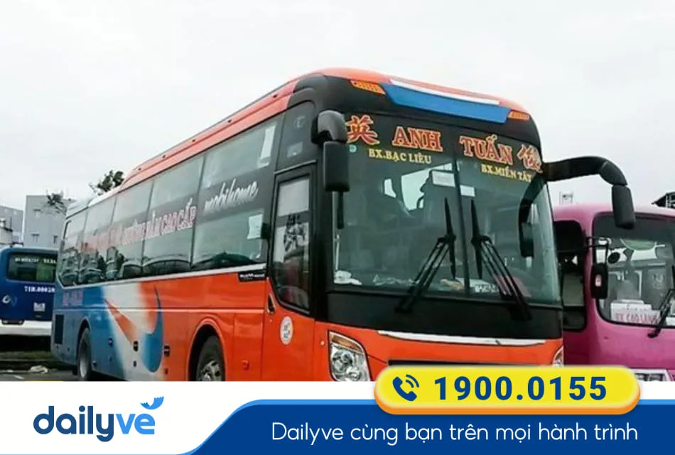 Nhà xe Anh Tuấn (Bạc Liêu) từ Cần Thơ đi Bến xe Miền Đông
