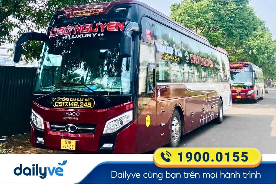 Nhà xe Cao Nguyên Limousine từ Buôn Ma Thuột đi Bình Định