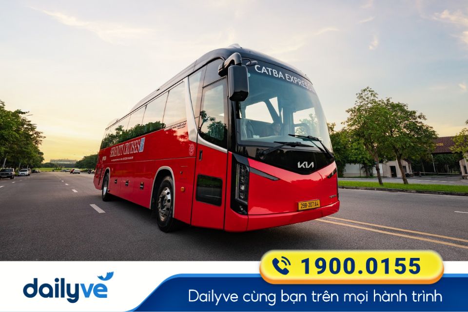 Nhà xe Cát Bà Express chạy từ Cát Bà đi Hà Nội