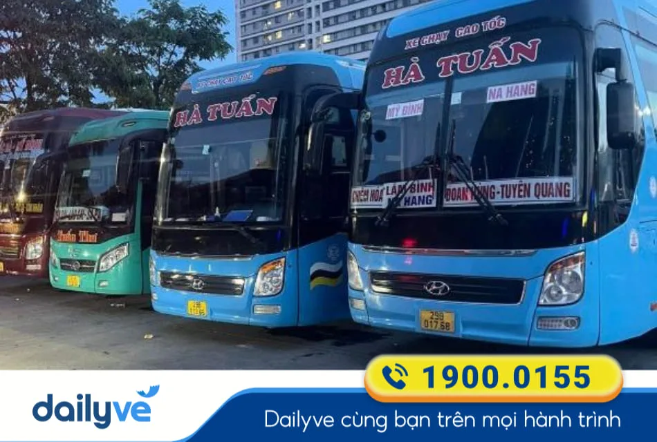 Nhà xe Hà Tuấn từ Hàm Yên đi Bến xe Mỹ Đình