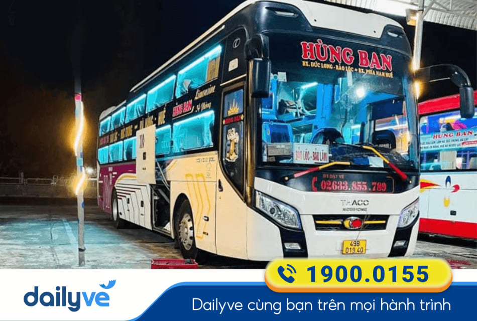 Nhà xe Hùng Ban từ Bảo Lộc đi Đà Nẵng