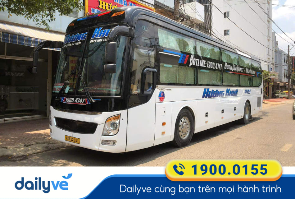 Nhà xe Hương Khuê từ Nha Trang đi Buôn Ma Thuột