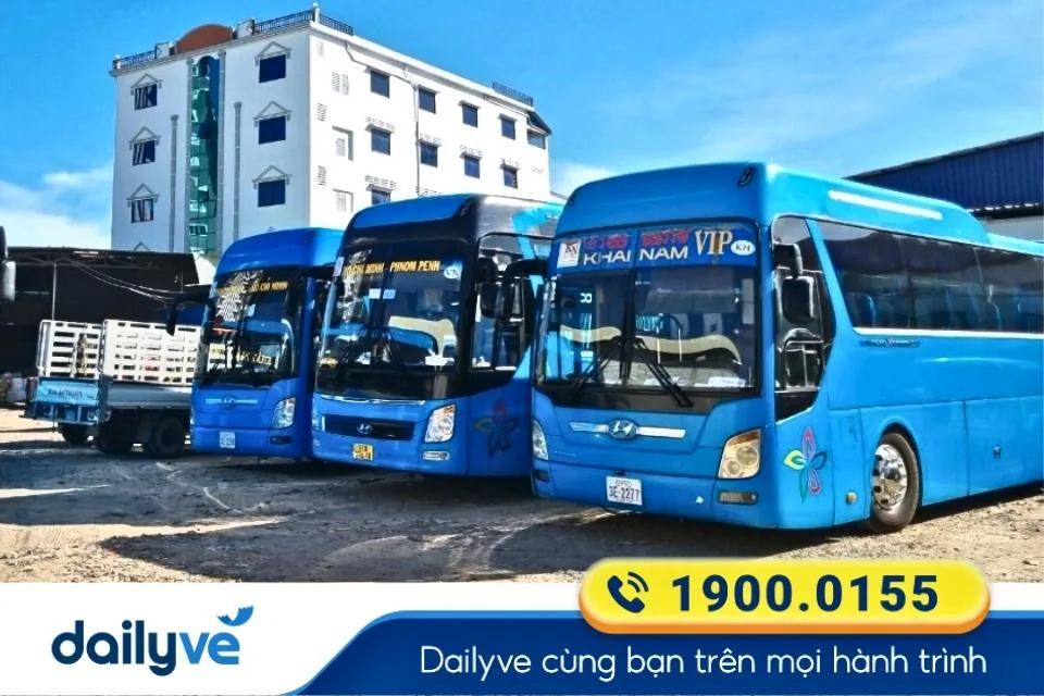 Nhà xe Khải Nam từ Phnôm Pênh đi Sài Gòn