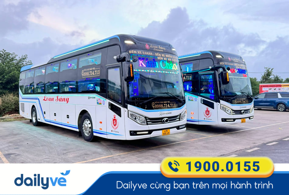 Nhà xe Loan Sáng từ Bến xe An Sương đi Đắk Nông