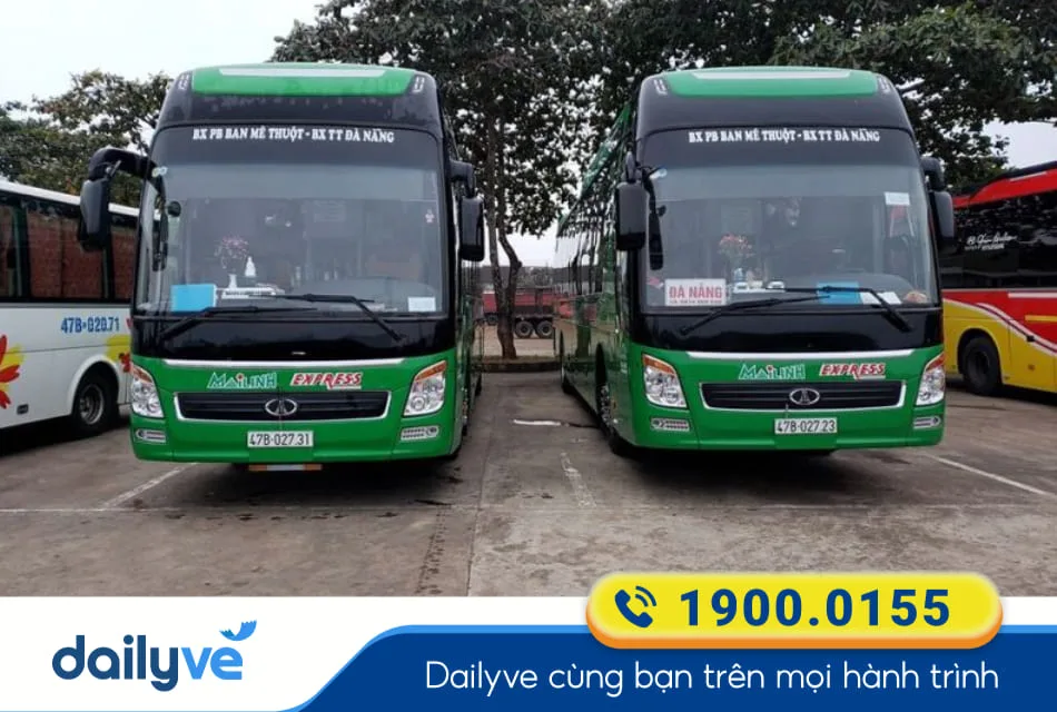 Nhà xe Mai Linh từ Quảng Ngãi đi Đắk Lắk