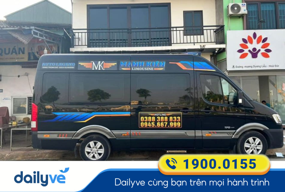 Nhà xe Mạnh Kiên từ Hà Nội đi Kim Bôi