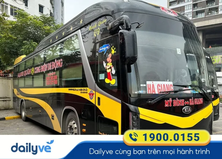 Nhà xe Mạnh Quân từ Hà Giang đi Sân bay Nội Bài