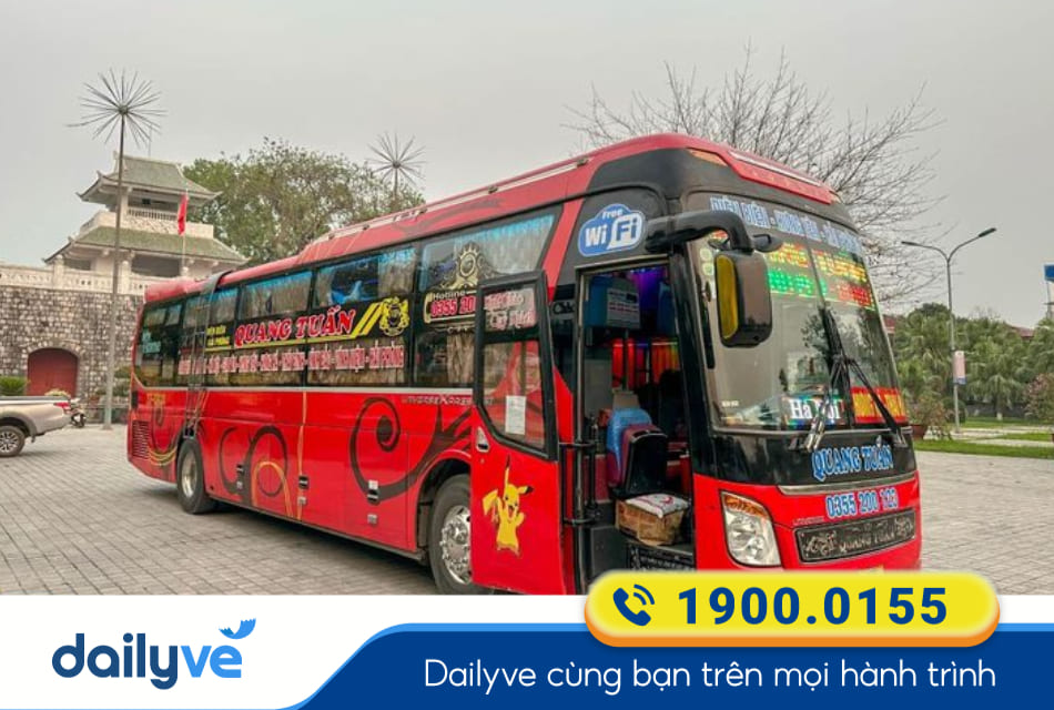 Nhà xe Quang Tuấn từ Điện Biên Phủ đi Bắc Giang
