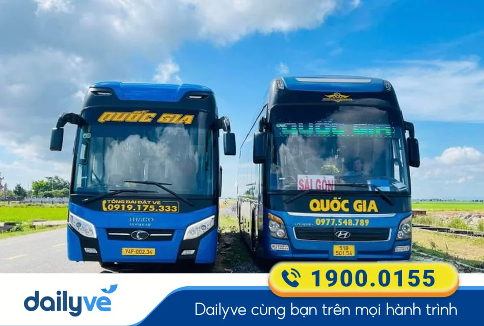 Nhà xe Quốc Gia (Quảng Trị) từ Huế đi Bến xe Miền Tây
