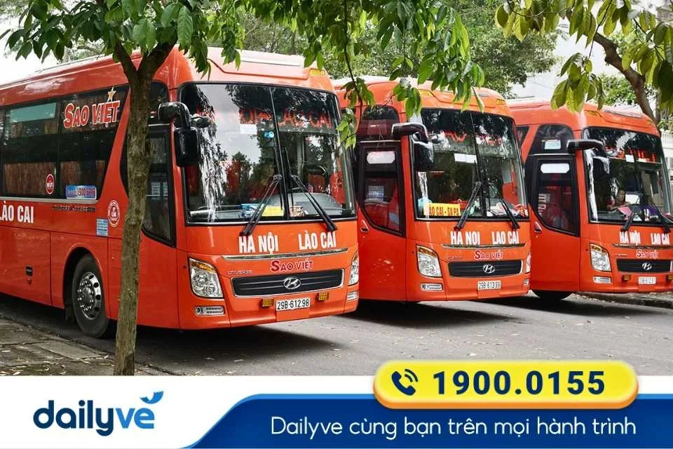 Nhà xe Sao Việt từ Lào Cai đi Bến xe Nước Ngầm
