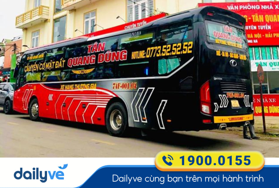 Nhà xe Tân Quang Dũng Express từ Sân bay Vinh đi Hà Tĩnh