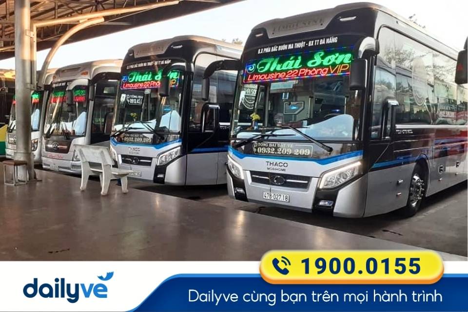 Nhà xe Thái Sơn từ Buôn Ma Thuột đi Quảng Ngãi