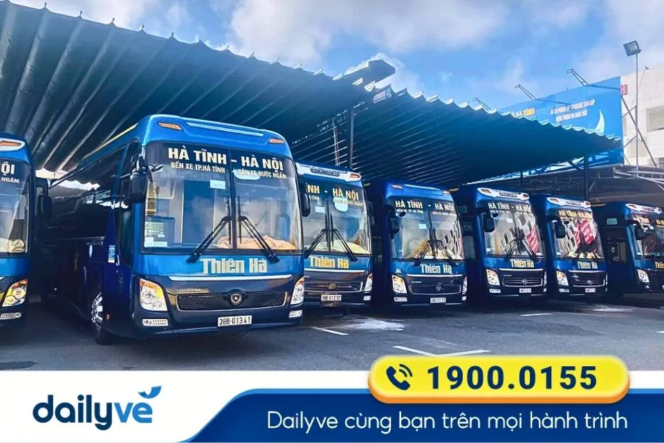 Nhà xe Thiên Hà Limousine từ Bến xe Nước Ngầm đi Hà Tĩnh
