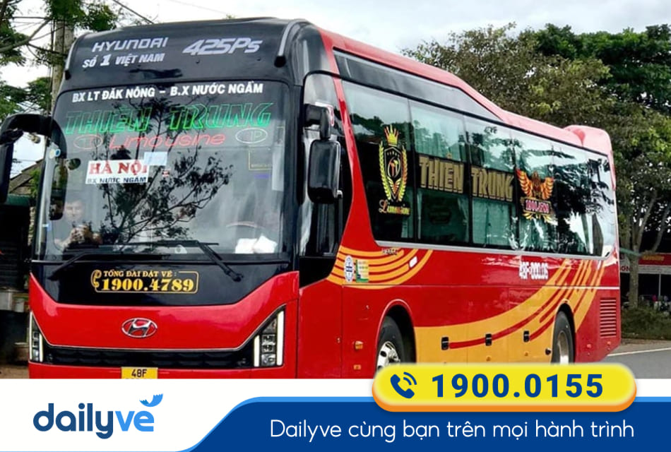 Nhà xe Thiên Trung từ Nghệ An đi Đắk Nông