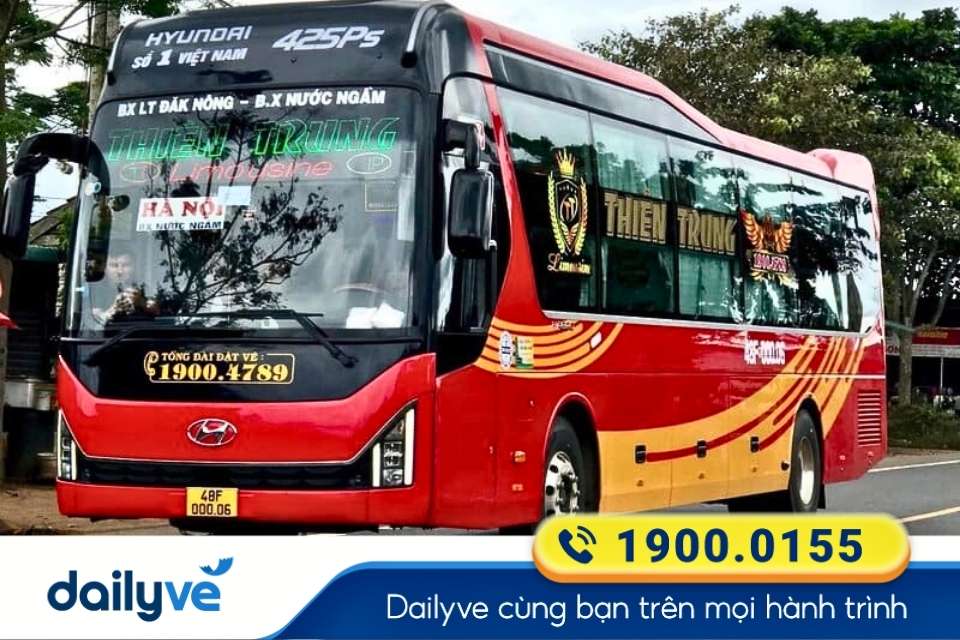 Nhà xe Thiên Trung từ Bến xe Nước Ngầm đi Buôn Ma Thuột