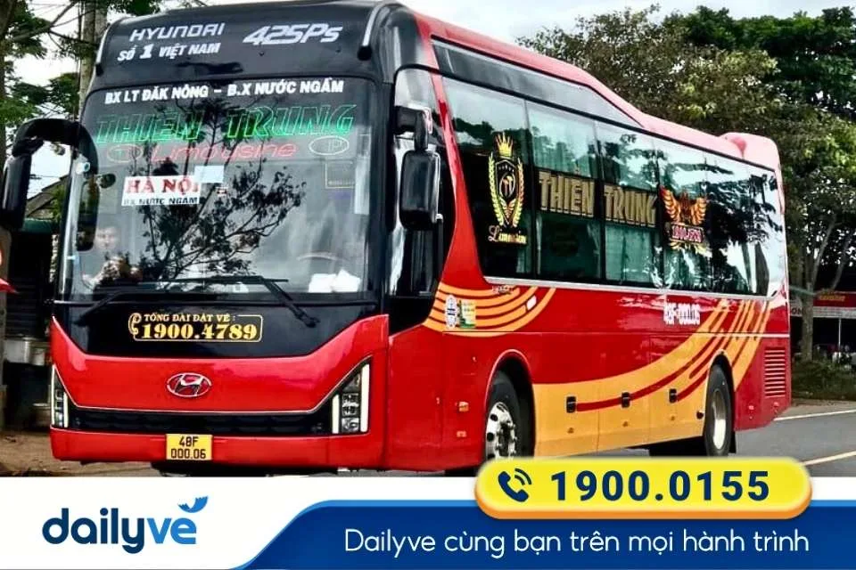 Nhà xe Thiên Trung từ Bến xe Nước Ngầm đi Buôn Ma Thuột