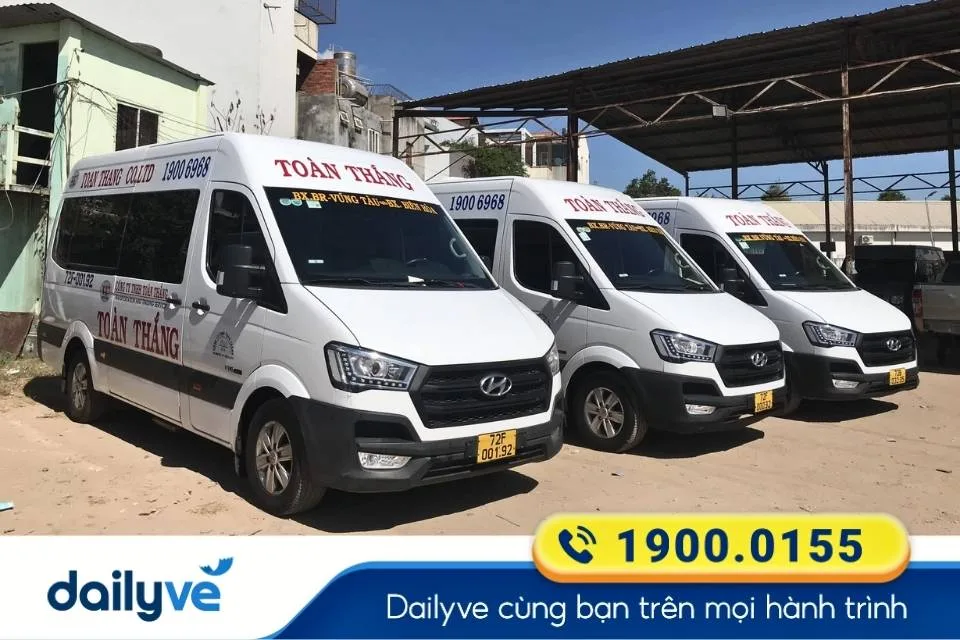 Nhà xe Toàn Thắng - Vũng Tàu từ Bến xe An Sương đi Vũng Tàu