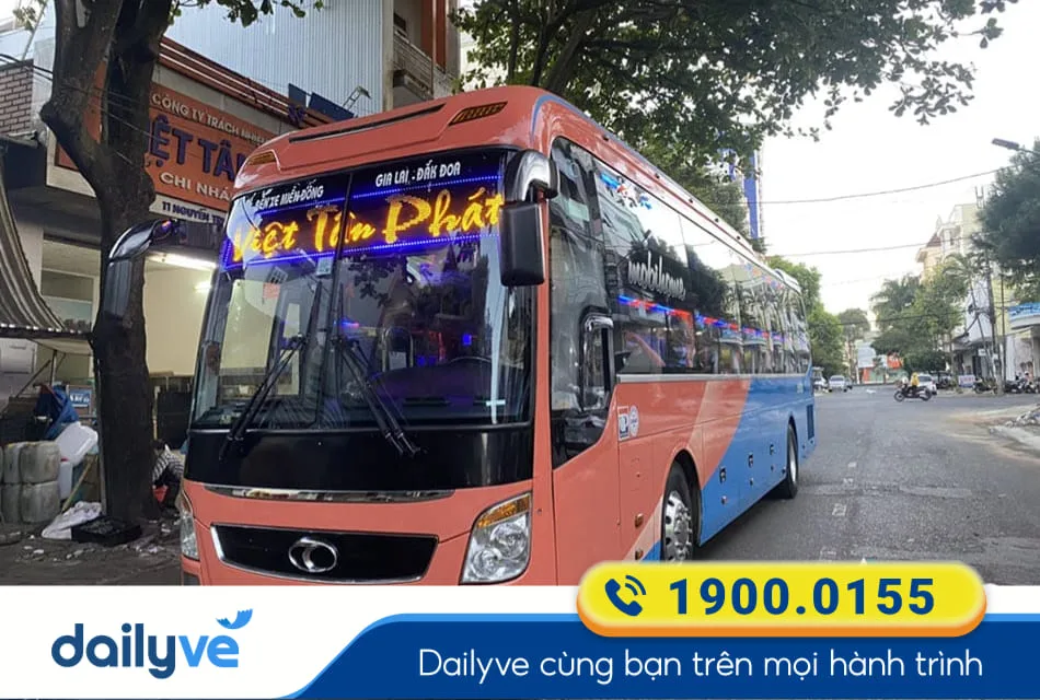 Nhà xe Việt Tân Phát từ Sài Gòn đi Đắk Hà