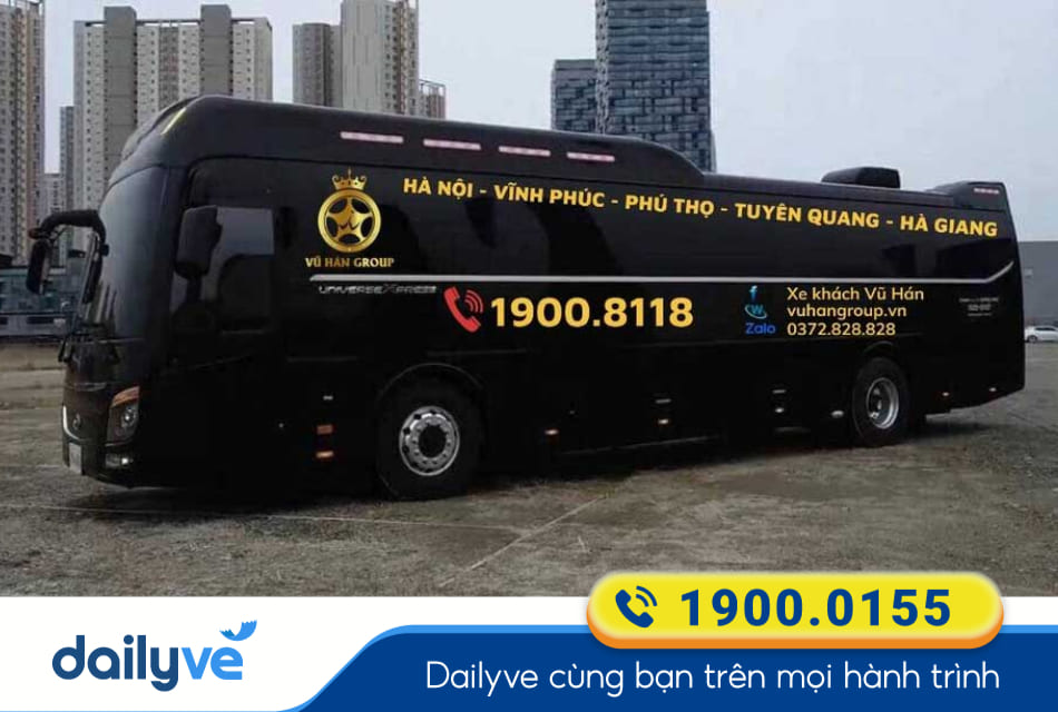 Nhà xe Vũ Hán Group từ Bến xe Mỹ Đình đi Việt Trì