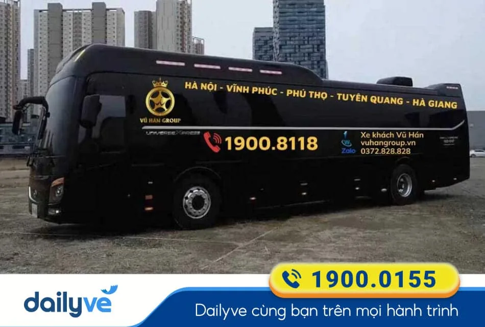 Nhà xe Vũ Hán Group từ Bến xe Mỹ Đình đi Việt Trì