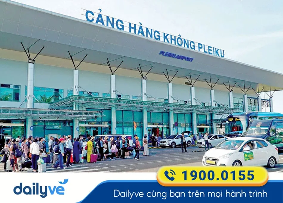Phương tiện Taxi đưa đón khách từ Sân bay Pleiku - Gia Lai