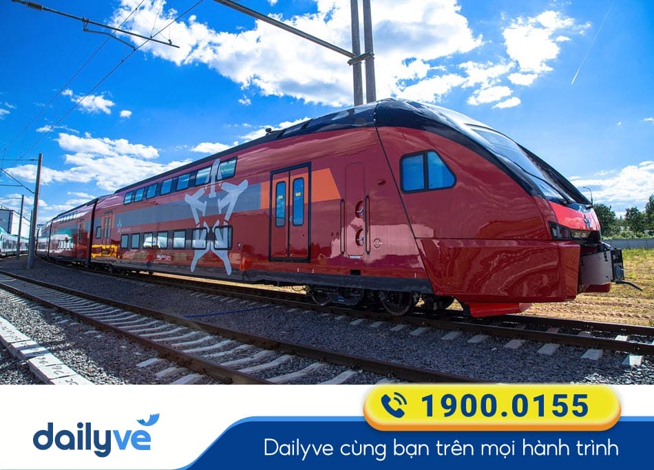 Tàu tốc hành Aero Express tiện lợi di chuyển từ sân bay Moscow