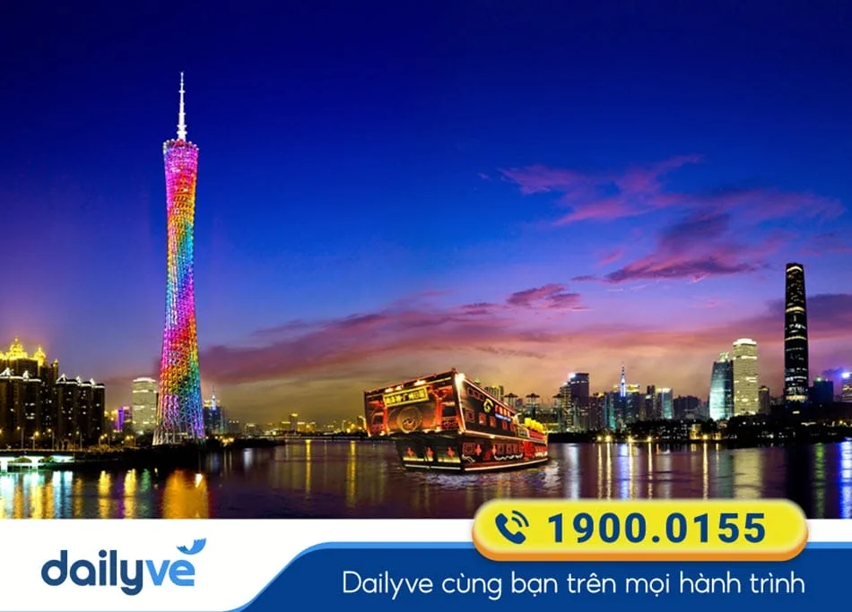 Tháp Canton - Ngọn tháp nổi tiếng của thành phố Quảng Châu - Trung Quốc