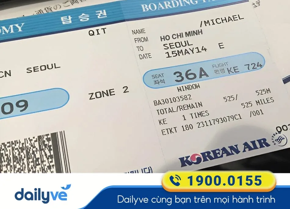 Vé máy bay từ Tp Hồ Chí Minh đi Hàn Quốc
