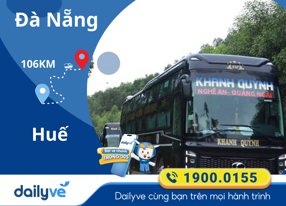 Vé xe giường nằm từ Đà Nẵng đi Huế