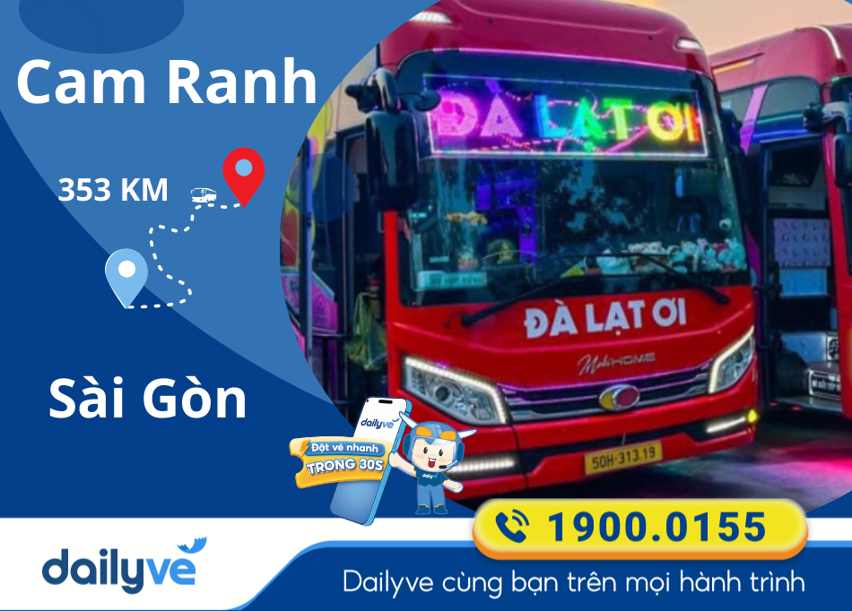 Vé xe Limousine từ Cam Ranh đi Sài Gòn