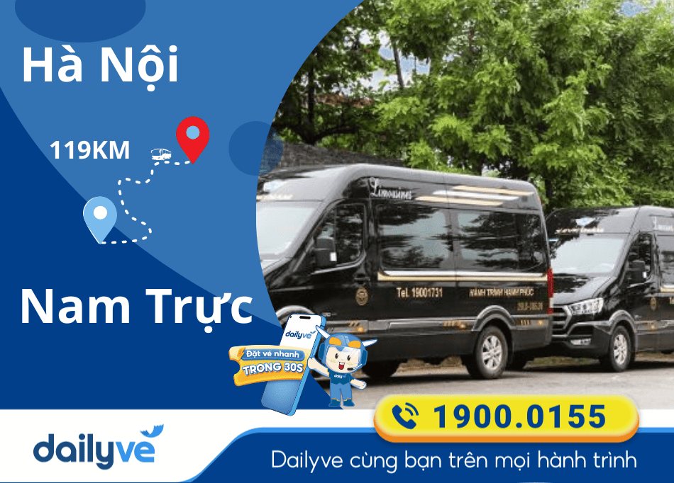 Vé xe Limousine từ Hà Nội đi Nam Trực
