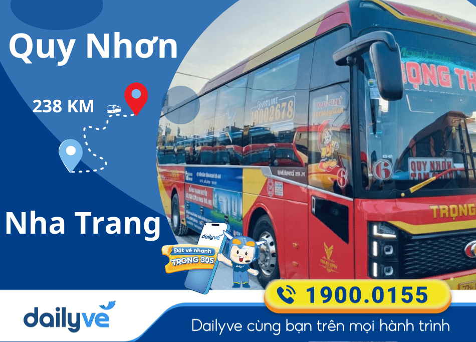 Vé xe Limousine từ Quy Nhơn đi Nha Trang
